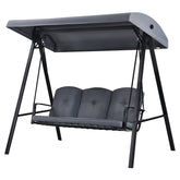 Balansoar gradina 3 locuri Copertina Impermeabila 205x118x184 cm Gri